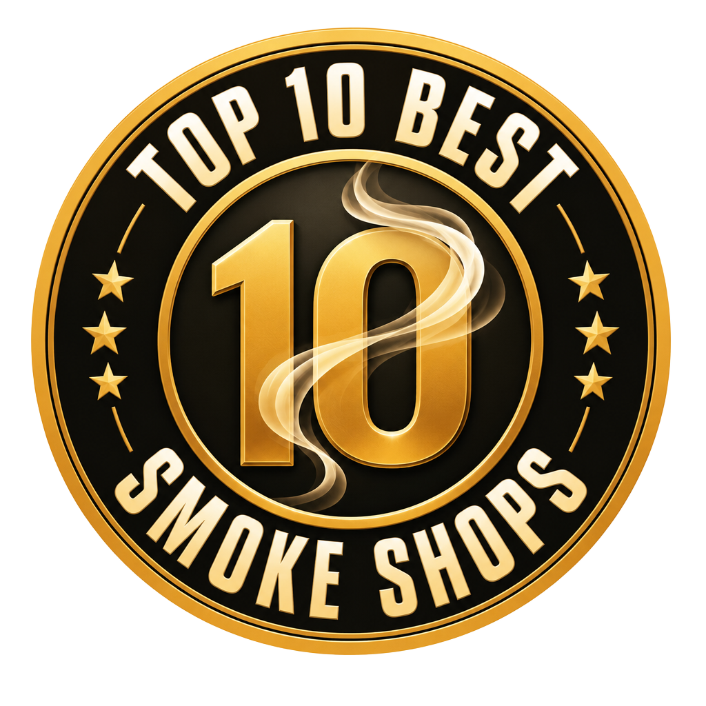 Top 10 Best Smoke Shops gold badge logo